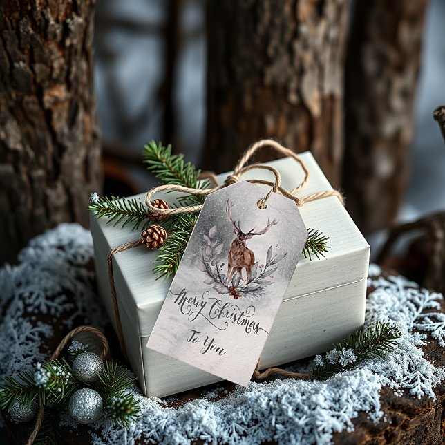 Sweet Winter Deer Christmas Gift Tags (Creator Uploaded)
