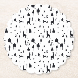 Sweet winter paper coaster