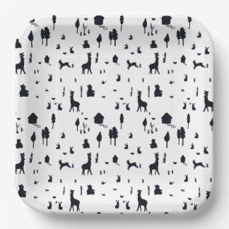 sweet winter paper plate