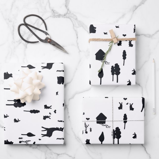 Sweet winter wrapping paper sheet (Front)