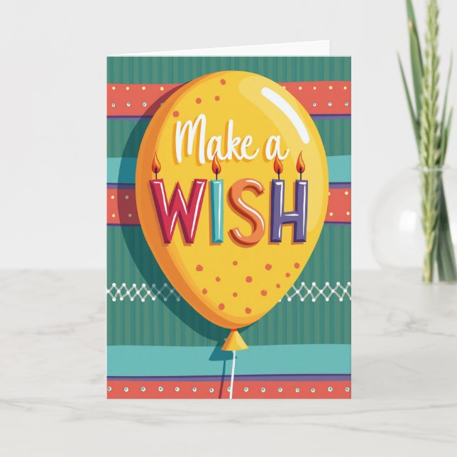 Sweet Wish Balloon Card (Front)