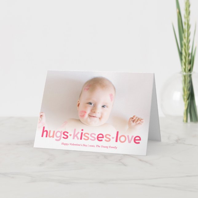 Sweet Wishes Editable Colour Valentine's Day Card (Front)