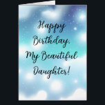 Sweet Wishes for My Daughter Birthday Greeting<br><div class="desc">Celebrate your daughter's special day with our "Sweet Wishes" birthday card. This charming card is designed to express love in the simplest and warmest way,  making it the perfect gesture for your beloved daughter.</div>