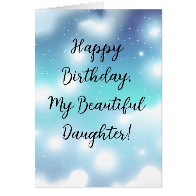 Sweet Wishes for My Daughter Birthday Greeting (Front)