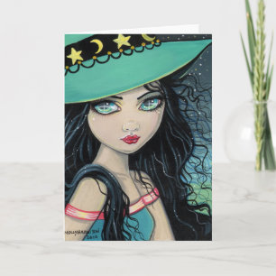 Sweet Witch Greeting Card by Molly Harrison