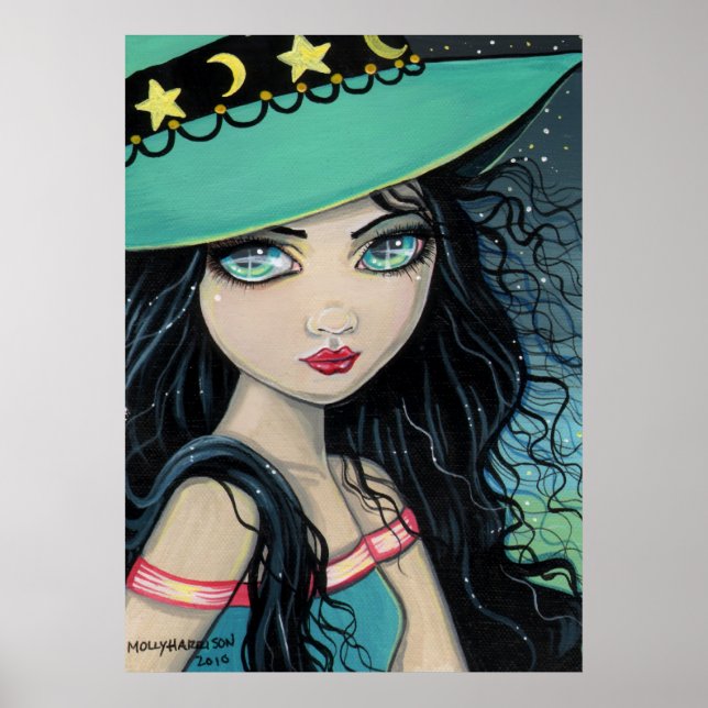 Sweet Witch Poster Print by Molly Harrison (Front)