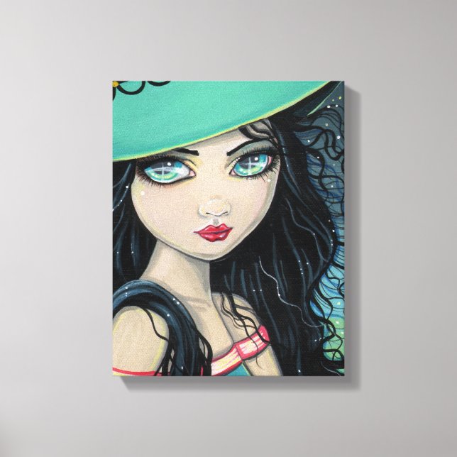 Sweet Witch Wrapped Canvas Print (Front)