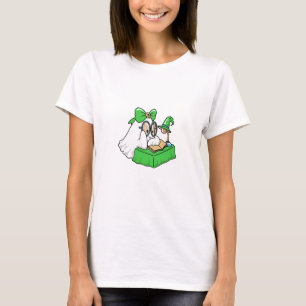 Sweet Wizard Women Ghost Halloween Design T-Shirt. T-Shirt