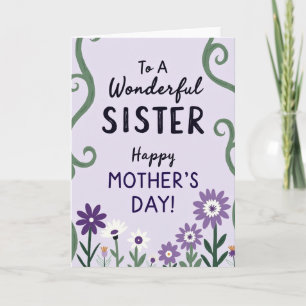 Sweet Wonderful Sister Card