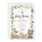 Sweet Woodland Animals Baby Shower Invitation