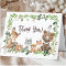 Sweet Woodland Animals Baby Shower Thank You Note