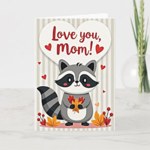 Sweet Woodland Mom Love Card