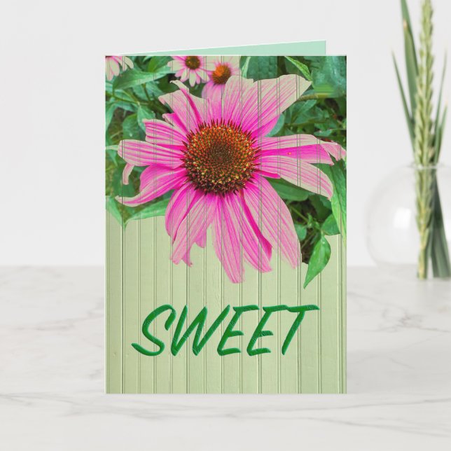 SWEET word tells everyone congratulations  Card (Front)