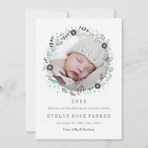 Sweet Wreath Birth Announcement