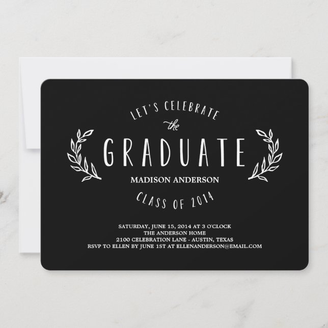 Sweet Wreath | Graduation Invitation (Front)