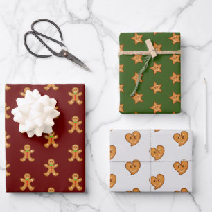sweet XmaS gingerbread pals W/G/S Wrapping Paper Sheet