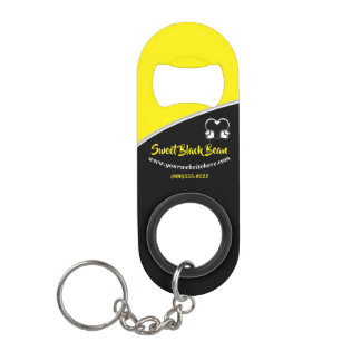 Sweet yellow Bean Promotional Business Keychain