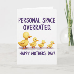 Sweet Yellow Birds Mothers Day Card