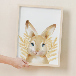 Sweet Yellow Bunny Woodland Nursery Room Decor