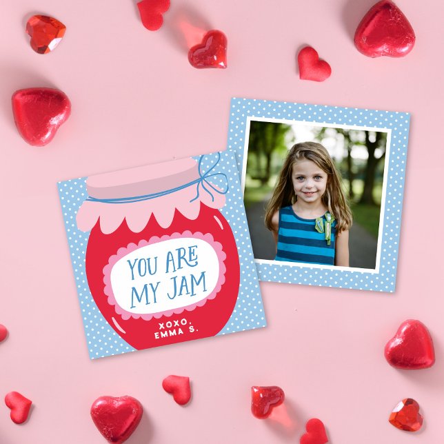 Sweet You Are My Jam Valentine's Classroom Photo Card (Creator Uploaded)