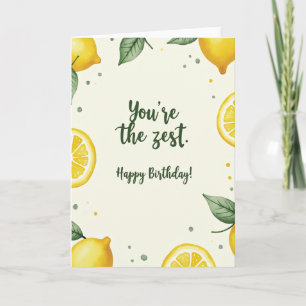 Sweet Zest Birthday Card