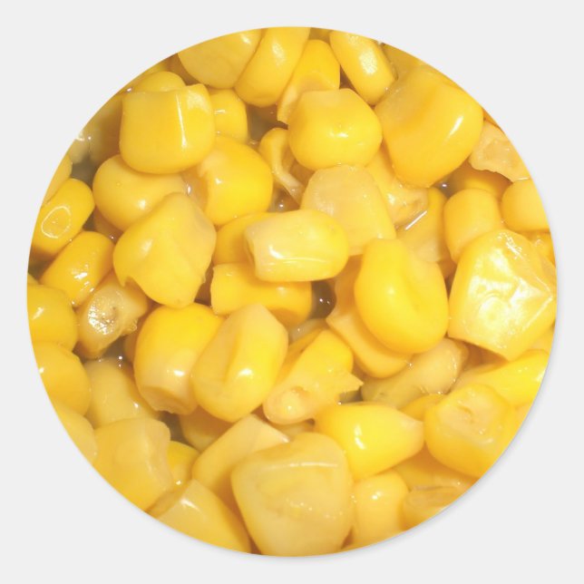 Sweetcorn Classic Round Sticker (Front)
