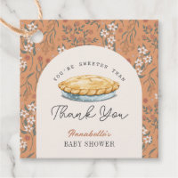 Sweeter than Pie Floral Baby Shower Thank You