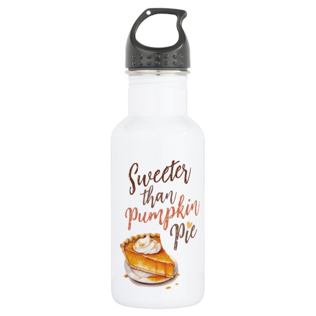 Sweeter Than Pumpkin Pie – Fall Pumpkin Spice Pie 532 Ml Water Bottle (Front)