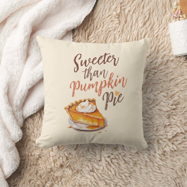 Sweeter Than Pumpkin Pie – Fall Pumpkin Spice Pie Cushion (Blanket)