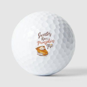 Sweeter Than Pumpkin Pie – Fall Pumpkin Spice Pie Golf Balls