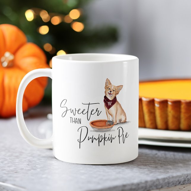 Sweeter Than Pumpkin Pie Naughty Chihuahua Dog Coffee Mug (Sweeter Than Pumpkin Pie Naughty Chihuahua Dog Coffee Mug)