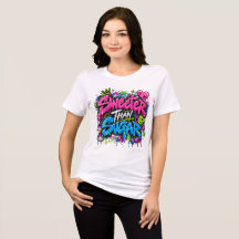 Sweeter Than Sugar Neon Graffiti Quote