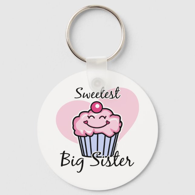 Sweetest Big Sister Key Ring (Front)