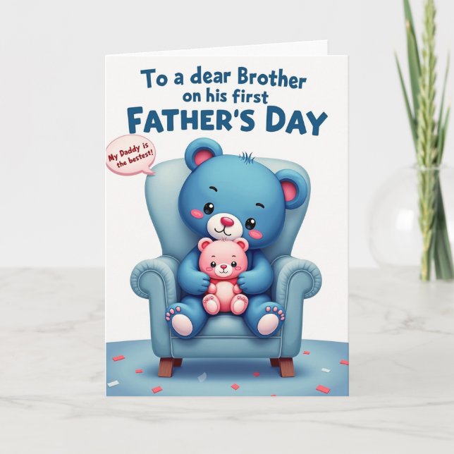 Sweetest Daddy Bear Day Card (Front)