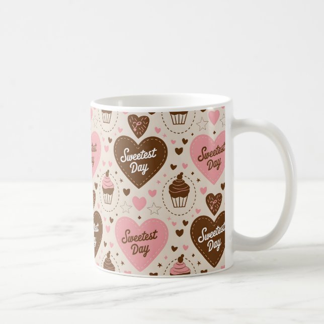 Sweetest Day Patterns and Gifts for Loved Ones Coffee Mug (Right)
