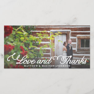 Sweetest Day   Wedding Thank You Photo Card