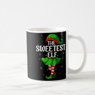 Sweetest Elf Christmas Girls Women Elf Squad Xmas Coffee Mug