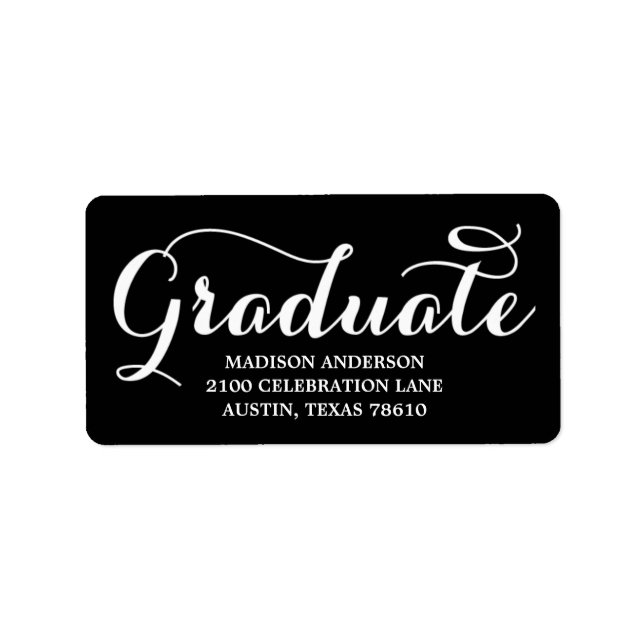 Sweetest Grad | Graduation Address Label (Front)