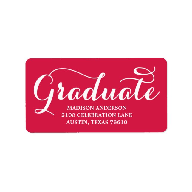Sweetest Grad | Graduation Address Label (Front)