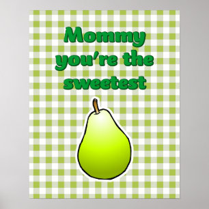 Sweetest Green Pear Poster