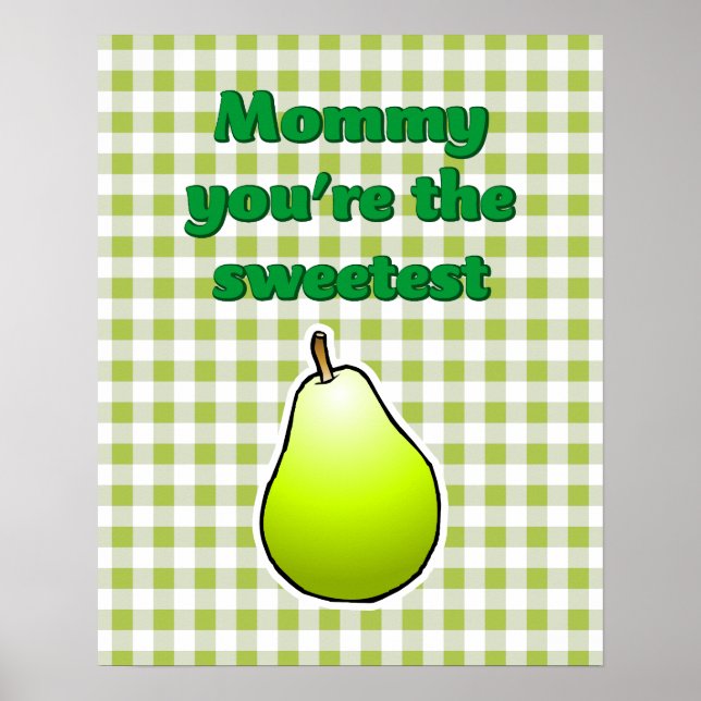 Sweetest Green Pear Poster (Front)