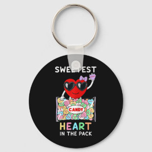 Sweetest Heart In The Pack Valentines Day Cute Gir Key Ring