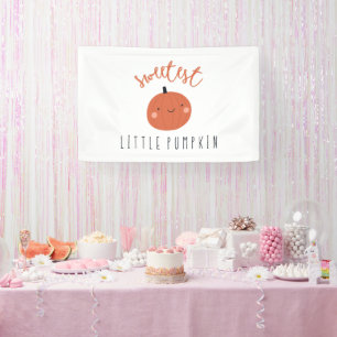 sweetest little pumpkin Indoor Banner Sign party