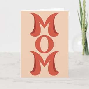 Sweetest Mama Retro Illustration Card