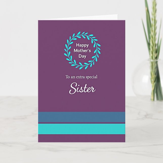 Sweetest Mom Elegant Script Card (Front)