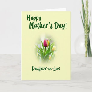 Sweetest Mom Tulip Bloom Art Card