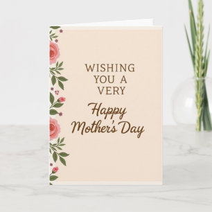 Sweetest Mothers Day Roses Card