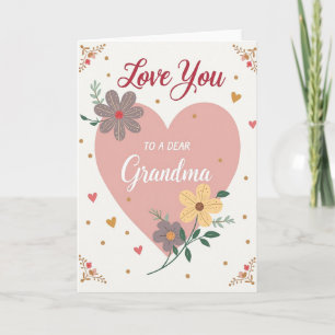 Sweetest Mothers Day Script Heart Card