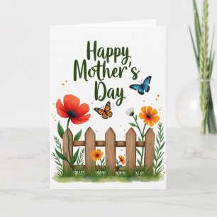 Sweetest Mum Garden Fence Card