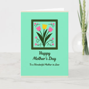 Sweetest Mum Pink Blooms Card
